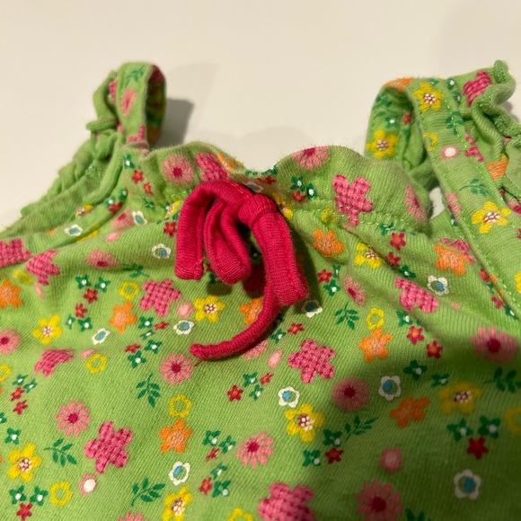 Jumping Beans Green Flower & Fish Romper - Picture 5 of 9